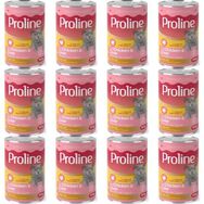 Proline 12x395 gr Et Parçacıklı Tavuklu ve Ciğerli Yetişkin Kedi Konservesi