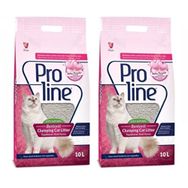 Proline 2x10 lt Bebek Pudrası Kokulu Kalın Taneli Bentonit Kedi Kumu