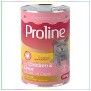 Proline 395 gr Parça Tavuk Etli ve Ciğerli Ezme Yetişkin Kedi Konservesi