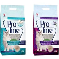 Proline Lavanta Kokulu ve Marsilya Sabunlu Bentonit 2x10 lt Kedi Kumu