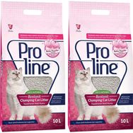 Proline Original 2x10 lt İnce Taneli Bebek Pudrası Kokulu Topaklanan Emici Kedi Kumu