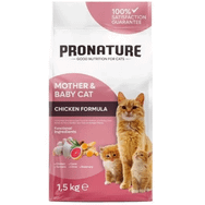 Pronature 1.5 kg Mother Baby Anne ve Bebek Kediler İçin Tavuklu ve Pirinçli Kedi Maması