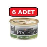 Proplan 6x85 gr Sterilised Ton ve Somonlu Kısırlaştırılmış Kedi Konservesi