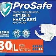 Prosafe 30'lu Large Islaklık Göstergeli Belbantlı Yetişkin Hasta Bezi