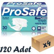 Prosafe 30x4 120 Adet M Belbantlı Yetişkin Hasta Bezi