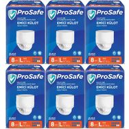 Prosafe 6 Paket 8'li Büyük-Large Emici Külot Hasta Bezi