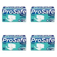 Prosafe Belbantlı Textile Yüzeyli Orta Boy 30'lu 4 Paket Yetişkin Hasta Bezi