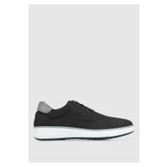 Provoq Siyah Deri Nubuk Erkek Sneaker