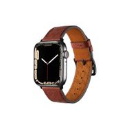 PSR aksesuar Watch 38 mm Uyumlu KRD-76 Mürdüm PU Deri Strap Kayış Kordon