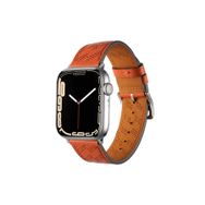 PSR aksesuar Watch 38 mm Uyumlu KRD-76 Turuncu PU Deri Strap Kayış Kordon