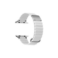 PSR aksesuar Watch 38 mm Uyumlu KRD-78 Beyaz PU Deri Strap Kayış Kordon