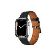 PSR aksesuar Watch 42 mm Uyumlu KRD-76 Siyah PU Deri Strap Kayış Kordon