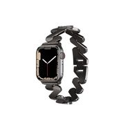 PSR aksesuar Watch 44 mm Uyumlu KRD-80 Siyah Metal Strap Kayış Kordon