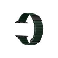PSR aksesuar Watch 7 45 mm Uyumlu KRD-78 Koyu Yeşil PU Deri Strap Kayış Kordon