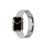 PSR aksesuar Watch 7 45 mm Uyumlu KRD-79 Gümüş Metal Strap Kayış Kordon