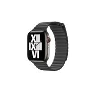 PSR aksesuar Watch Ultra 49 mm Uyumlu KRD-09 Siyah Deri Lop Strap Kayış Kordon