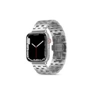PSR aksesuar Watch Ultra 49 mm Uyumlu KRD-20 Gümüş Metal Strap Kayış Kordon