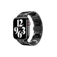 PSR aksesuar Watch Ultra 49 mm Uyumlu KRD-63 Siyah Metal Strap Kayış Kordon