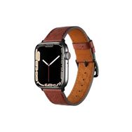PSR aksesuar Watch Ultra 49 mm Uyumlu KRD-76 Mürdüm PU Deri Strap Kayış Kordon