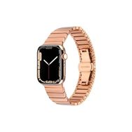 PSR aksesuar Watch Ultra 49 mm Uyumlu KRD-79 Rose Gold Metal Strap Kayış Kordon