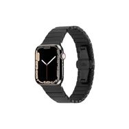 PSR aksesuar Watch Ultra 49 mm Uyumlu KRD-79 Siyah Metal Strap Kayış Kordon