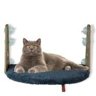 Pugalo Antrasit Cam Vantuzlu Kedi Cam Yatağı
