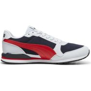 Puma 384640-21 ST Runner V3 Mesh Lacivert Beyaz Kırmızı Unisex Günlük Ayakkabı
