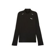Puma 52578101 Siyah Run Cloudspun 1/4 Zip Uzun Kollu Koşu Erkek T-Shirt