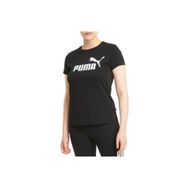 Puma 586774-01 Ess Logo Tee Siyah Kadın T-Shirt