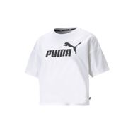Puma 586866-02 Ess Cropped Logo Tee Beyaz Kadın T-Shirt