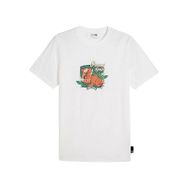 Puma 62541402 Beyaz Graphics Spritz TEE Günlük Erkek T-Shirt