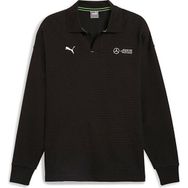 Puma 62733901 MAPF1 Longsleeve Polo Siyah Günlük Uzun Kollu Polo Erkek T-Shirt