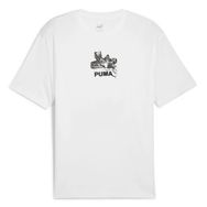 Puma 62800502 Graphics Bicycle Kick Tee Beyaz Erkek T-shirt