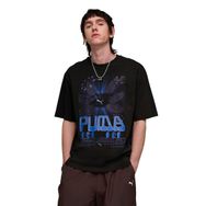 Puma 63444301 Graphic Siyah Günlük Stil Erkek T-Shirt