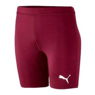 Puma 65592409 Liga Baselayer Short Tight Lastikli Normal Kalıp Düz Bordo Erkek Tayt