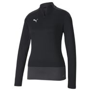 Puma 65693703 Siyah Teamgoal 23 1/4 Zip Top W Kadın Futbol Uzun Kollu Antrenman Üstü