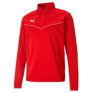 Puma 65739401 Kırmızı Teamrise 1/4 Zip Top Erkek Futbol Antrenman Uzun Kollu T-shirt