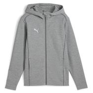 Puma 65852833 Teamfinal Casuals Hooded Gri Erkek Futbol Ceketi