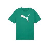 Puma 65870505 Yeşil Teamrise Logo Jersey Cotton Günlük Erkek T-Shirt