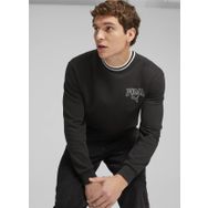 Puma 67897001 Siyah Puma Squad Crew Günlük Erkek Sweatshirt