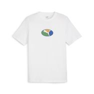 Puma 68018302 Graphics Execution Beyaz Günlük Stil Erkek T-shirt