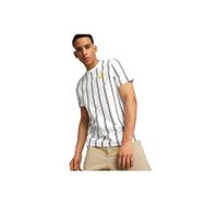 Puma 68186202 Sports Club AOP Beyaz Günlük Stil Erkek T-Shirt