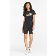 Puma 84830301 Siyah Ess Metallic Logo Tee Kadın T-shirt
