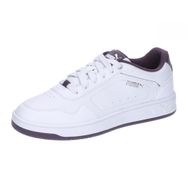 Puma Court Classy-Puma White-Midnight Plum-Puma Silver Low Kadın Bot