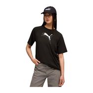Puma Evostripe Graphic Siyah Kadın Kısa Kollu T-Shirt