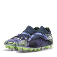 Puma Future 7 Pro Fg/Ag Jr Gray Skies Elektro Purple Fizzy Apple White Unisex Futbol Ayakkabısı