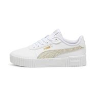 Puma Kadın Carina 2.0 Zebra Jr-Puma White-Desert Dust-Puma Gold Low Kadın Bot