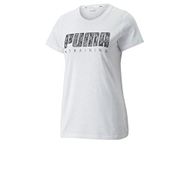Puma Performance Logo Fill Tee Rec White Kadın T-shirt