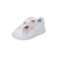 Puma Smash 3.0 Badges V Inf-PUMA White-Green Illusion Low Kadın Bot