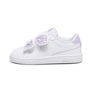 Puma Smash 3.0 Bfly V Inf-Puma White-Vivid Violet-Puma Silver Low Kadın Bot